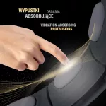 Hula hop z magnesem i obciążnikiem + licznik HMS HHM15 - czarny
