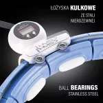 Hula hop z magnesem i obciążnikiem + licznik HMS HHM15 - niebieski Hula hop z magnesem i obciążnikiem + licznik HMS HHM15 - niebieski