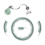 Hula hop z magnesem i obciążnikiem + licznik HMS HHM15 - zielony Hula hop z magnesem i obciążnikiem + licznik HMS HHM15 - zielony