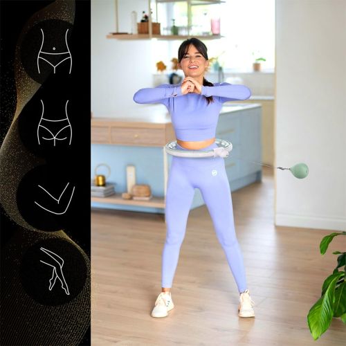 Hula hop z magnesem i obciążnikiem + licznik HMS HHM15 - zielony Hula hop z magnesem i obciążnikiem + licznik HMS HHM15 - zielony