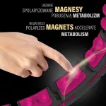 Hula hop z magnesami i obciążnikiem + licznik HMS HHM16 - czarno-różowe Hula hop z magnesami i obciążnikiem + licznik HMS HHM16 - czarno-różowe