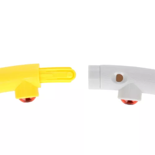 Hula hop masujący z magnesami HMS HHP005 85 cm - szaro-żółty