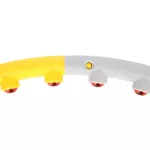 Hula hop masujący z magnesami HMS HHP005 85 cm - szaro-żółty Hula hop masujący z magnesami HMS HHP005 85 cm - szaro-żółty