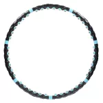 Hula hop masujący z magnesami HMS HHP006 98 cm - czarno-niebieski Hula hop masujący z magnesami HMS HHP006 98 cm - czarno-niebieski