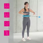 Hula hop z wypustkami i obciążnikiem HMS HHW01 - niebieski Hula hop z wypustkami i obciążnikiem HMS HHW01 - niebieski