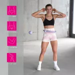 Hula hop z wypustkami i obciążnikiem + licznik HMS HHW09 - fioletowy Hula hop z wypustkami i obciążnikiem + licznik HMS HHW09 - fioletowy