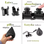 Hula hop z wypustkami i obciążnikiem HMS HHW12 Plus size - czarny