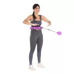 Hula hop z wypustkami i obciążnikiem HMS HHW12 Plus size - fioletowy Hula hop z wypustkami i obciążnikiem HMS HHW12 Plus size - fioletowy
