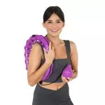 Hula hop z wypustkami i obciążnikiem HMS HHW12 Plus size - fioletowy Hula hop z wypustkami i obciążnikiem HMS HHW12 Plus size - fioletowy