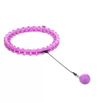 Hula hop z wypustkami i obciążnikiem HMS HHW12 Plus size - fioletowy Hula hop z wypustkami i obciążnikiem HMS HHW12 Plus size - fioletowy