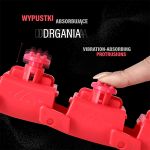 Hula hop z wypustkami i obciążnikiem One Fitness OHA01 - czerwony