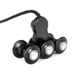 Hula hop z wypustkami i obciążnikiem Sapphire SG-059 - czarne