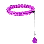 Hula hop z wypustkami i obciążnikiem Sapphire SG-059 - fioletowe