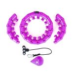 Hula hop z wypustkami i obciążnikiem Sapphire SG-059 - fioletowe