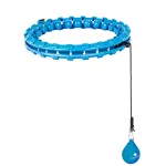 Hula hop z wypustkami i obciążnikiem Sapphire SG-059 - niebieskie
