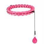 Hula hop z wypustkami i obciążnikiem Sapphire SG-059 - różowe
