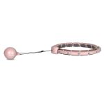 Hula hop z licznikiem, wypustkami i obciążnikiem Sapphire SG-067 - różowe