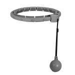 Hula hop z licznikiem, wypustkami i obciążnikiem Sapphire SG-067 - szare