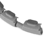 Hula hop z licznikiem, wypustkami i obciążnikiem Sapphire SG-067 - szare