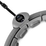 Hula hop z licznikiem, wypustkami i obciążnikiem Sapphire SG-067 - szare