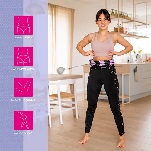 Hula hop z obciążnikiem i licznikiem FH03 Hula hop z obciążnikiem i licznikiem FH03