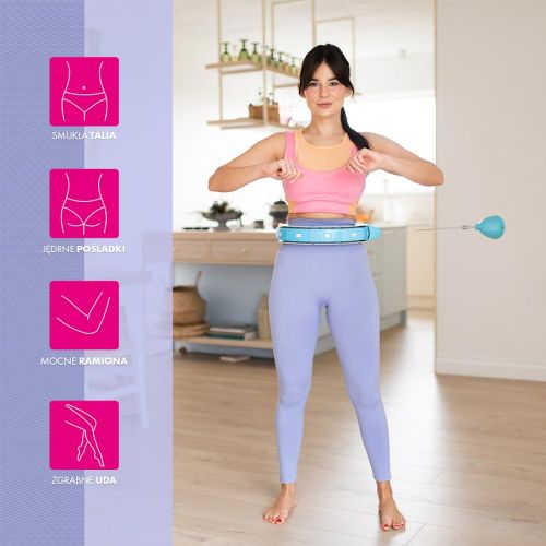 Hula hop z obciążnikiem i licznikiem FH06 Hula hop z obciążnikiem i licznikiem FH06