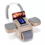Koło do ćwiczeń mięśni brzucha automatyczne z wyświetlaczem LCD HMS KA08 - brązowe Koło do ćwiczeń mięśni brzucha automatyczne z wyświetlaczem LCD HMS KA08 - brązowe