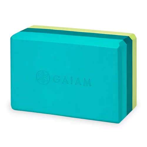 Kostka do jogi z pianki Gaiam Teal Tonal Tri 62207