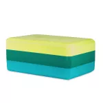 Kostka do jogi z pianki Gaiam Teal Tonal Tri 62207 Kostka do jogi z pianki Gaiam Teal Tonal Tri 62207