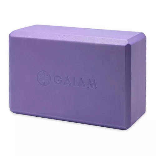 Kostka do jogi z pianki Gaiam 52214 - fioletowa Kostka do jogi z pianki Gaiam 52214 - fioletowa