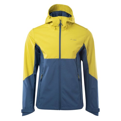 Kurtka męska Softshell Elbrus Landar - żółto-niebieska