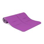 Mata do ćwiczeń z paskiem TPE Sapphire SG-1128 6 mm - fioletowa