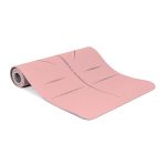 Mata do ćwiczeń z paskiem TPE Sapphire SG-1128 6 mm - różowa
