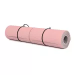 Mata do ćwiczeń z paskiem TPE Sapphire SG-1128 6 mm - różowa