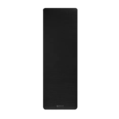 Mata do fitnessu z paskiem Gaiam  63319 10 mm czarna