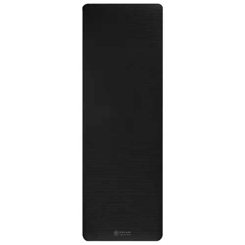 Mata do jogi Gaiam Essentials z paskiem czarna 6 mm 63312