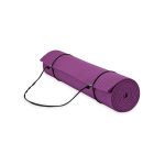 Mata do jogi Gaiam Essentials z paskiem fioletowa 63313 6 mm 