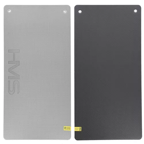 Mata fitness klubowa z otworami HMS Premium MFK07 - szaro-czarna