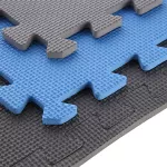 Mata puzzle pod sprzęt One Fitness MP10 10 mm 9 elementów - niebiesko-szara Mata puzzle pod sprzęt One Fitness MP10 10 mm 9 elementów - niebiesko-szara
