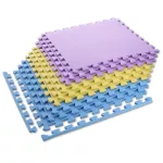 Mata puzzle pod sprzęt One Fitness MP10 10 mm 9 elementów - żółto-niebiesko-fioletowa Mata puzzle pod sprzęt One Fitness MP10 10 mm 9 elementów - żółto-niebiesko-fioletowa