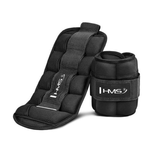 Obciążniki na ręce i nogi regulowane HMS ONK04 2 x 2 kg - czarne 