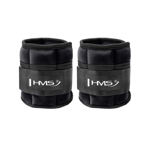 Obciążniki na ręce i nogi regulowane HMS ONK05 2 x 2.5 kg - czarne  Obciążniki na ręce i nogi regulowane HMS ONK05 2 x 2.5 kg - czarne