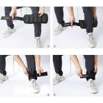 Obciążniki na ręce i nogi regulowane HMS ONK05 2 x 2.5 kg - czarne 