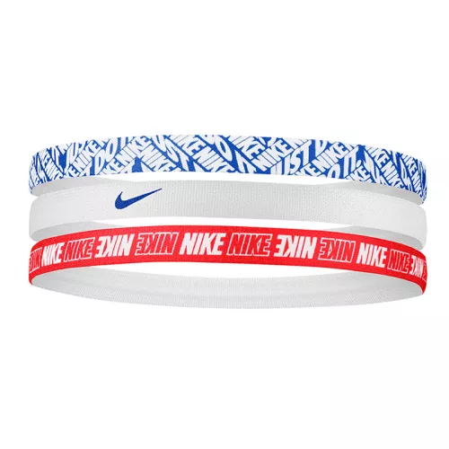 Opaska sportowa Nike Printed Headbands 3PK one size - game red