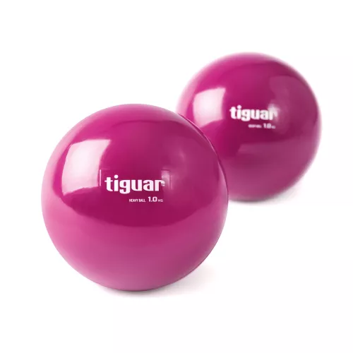 Piłka heavyball Tiguar 1 kg - śliwka