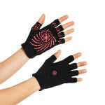 Rękawiczki antypoślizgowe Gaiam 57125 - czarno-różowe