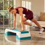 Step fitness Reebok RAP-11150TL regulowany - turkusowo-biały