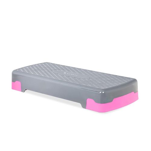 Step fitness trzystopniowy Sapphire SG-048 - różowy Step fitness trzystopniowy Sapphire SG-048 - różowy