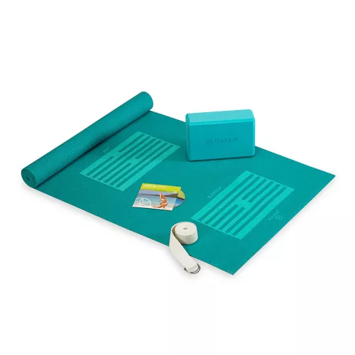 Zestaw do jogi dla początkujących Gaiam 53724 - mata, kostka, pasek Zestaw do jogi dla początkujących Gaiam 53724 - mata, kostka, pasek