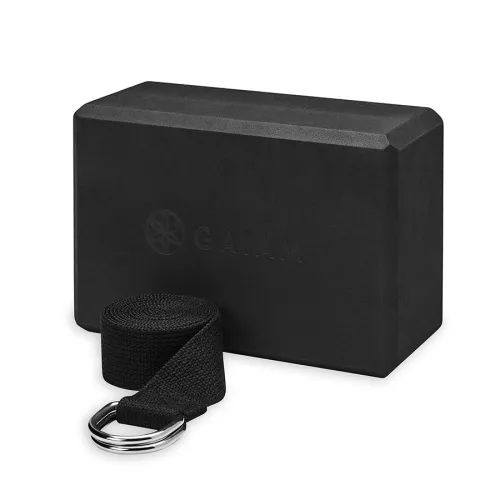 Zestaw do jogi Gaiam - kostka z paskiem 63248